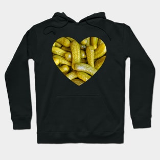 Baby Dill Pickles Food Photograph Heart Hoodie